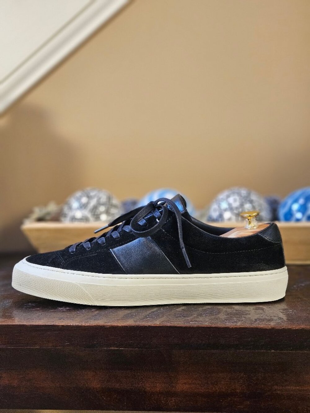 Good Man Brand Men's Midtown Suede Sneakers, Black, Sz 12 - Picture 10 of 14